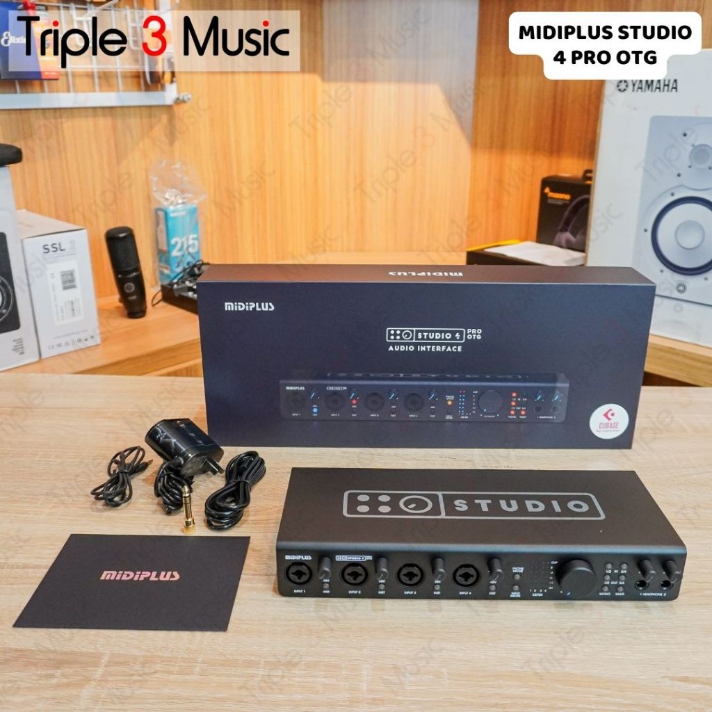 MIDIPLUS STUDIO 4 PRO OTG 4 IN 4 OUT Soundcard Recording triple3music
