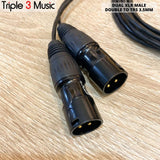 Kabel OFC Japan standard Dual XLR MALE DOUBLE to 3.5mm kabel splitter panjang 2m