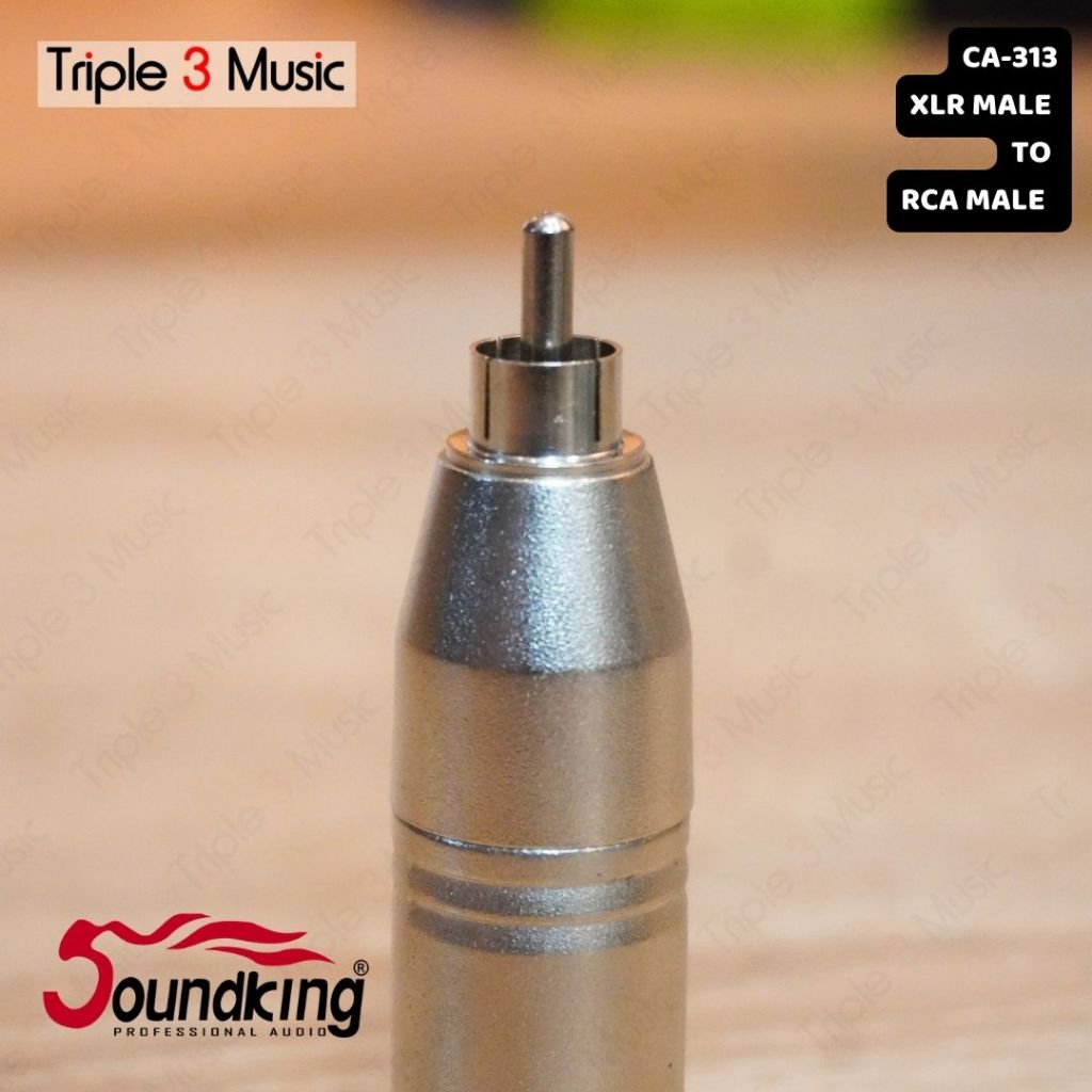SOUNDKING CA 313 Adapter Converter Konektor XLR MALE TO RCA MALE