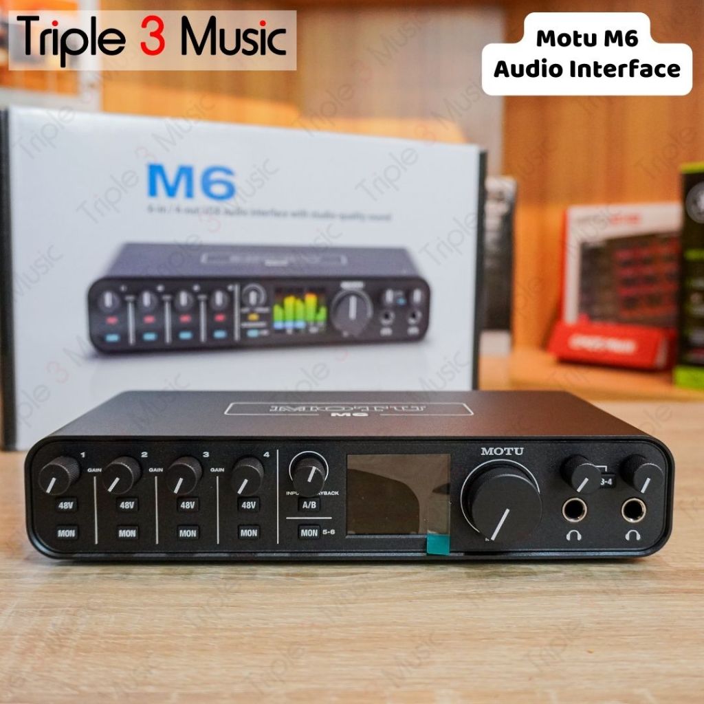 MOTU M6 Audio Interface 6 in 4 out ESS Sabre32 Ultra DAC