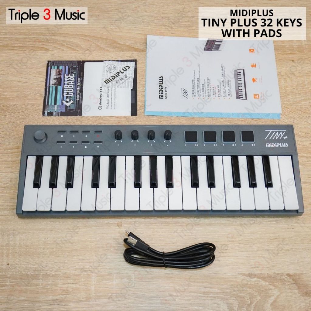 Midiplus TINY + plus with pad Keyboard Mini Midi controller 32 keys