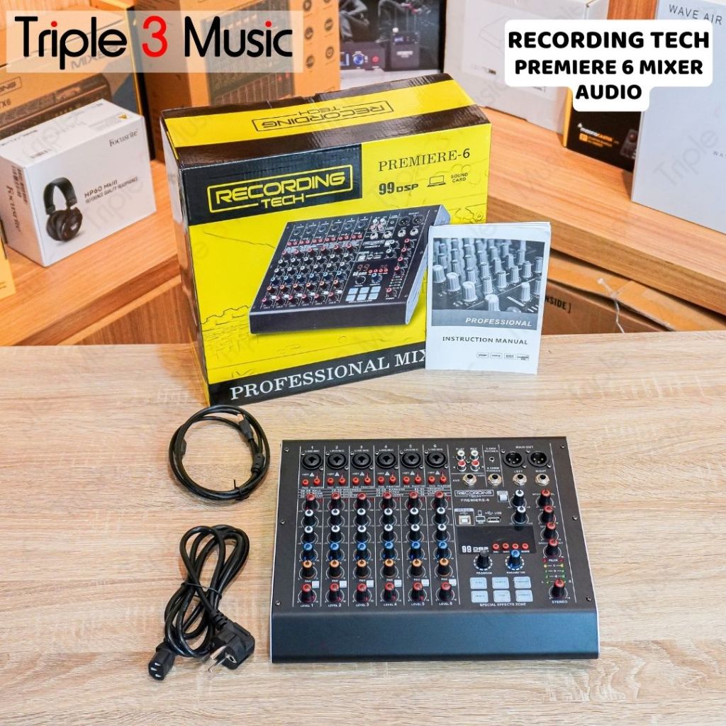 Recording Tech Premiere 6 Mixer Audio 6 Channel