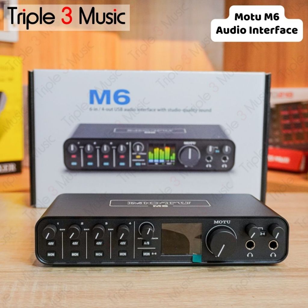 MOTU M6 Audio Interface 6 in 4 out ESS Sabre32 Ultra DAC