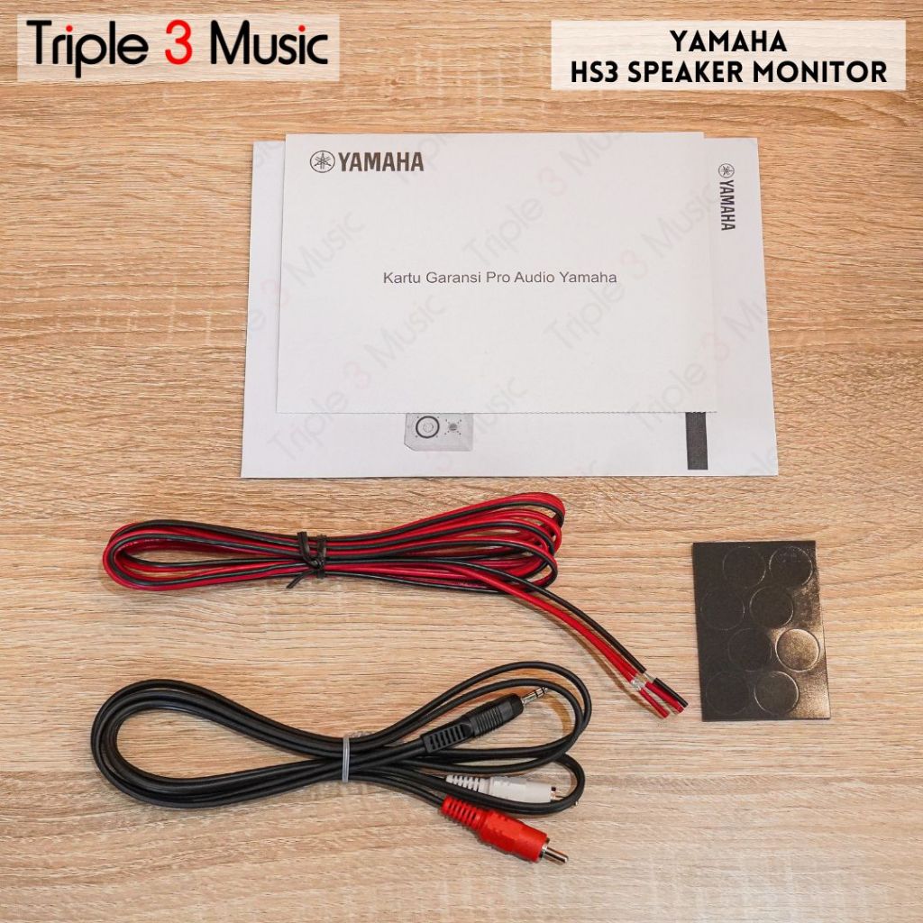 YAMAHA HS3 HS-3 HS 3 3.5 inch Speaker Monitor Flat Sepasang