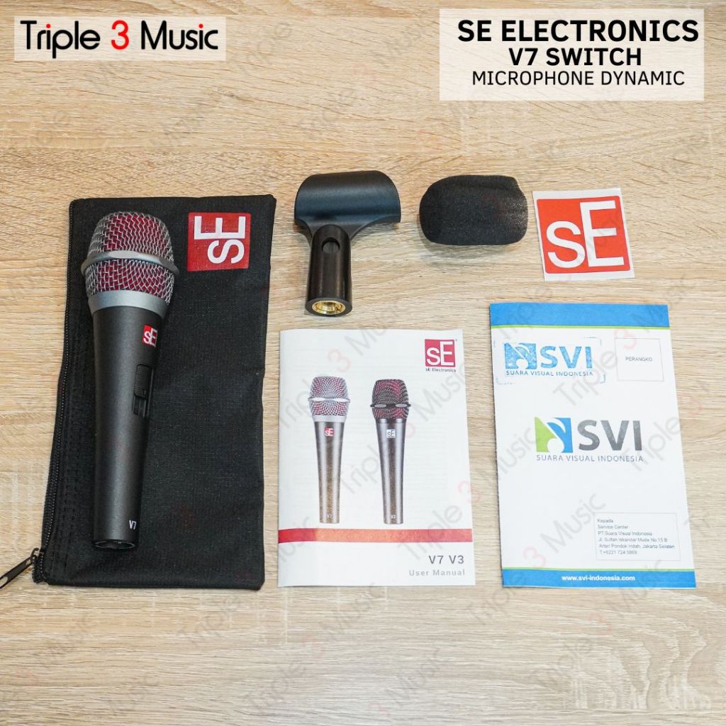 SE Electronics V7 Switch / no switch Supercardioid Mic Dynamic Handheld
