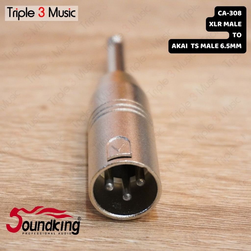 Soundking CA 308 Adapter converter Jack XLR MALE to Akai TS 6.5 Mono