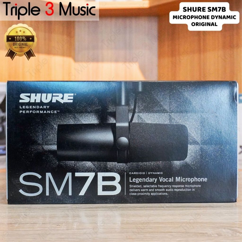 SHURE SM7B PREMIUM mic microphone dynamic broadcast