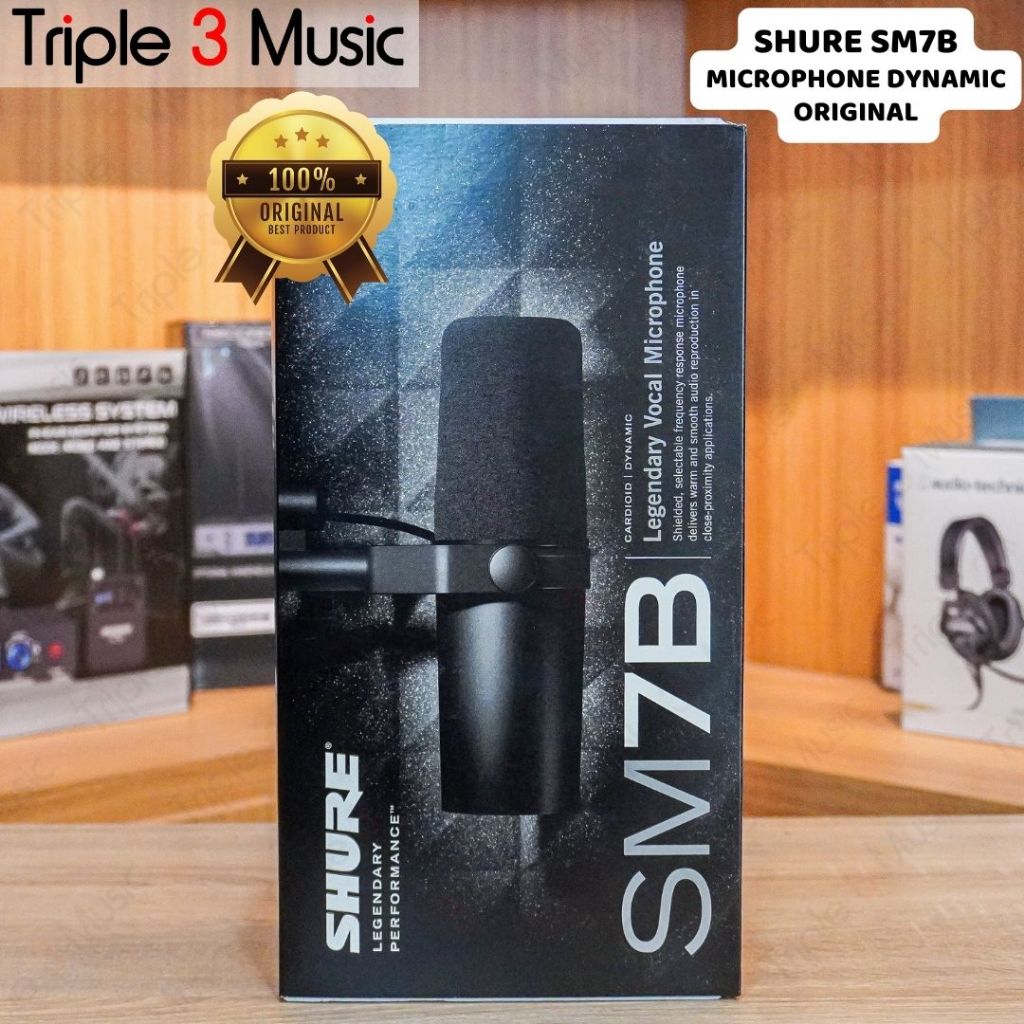 SHURE SM7B PREMIUM mic microphone dynamic broadcast