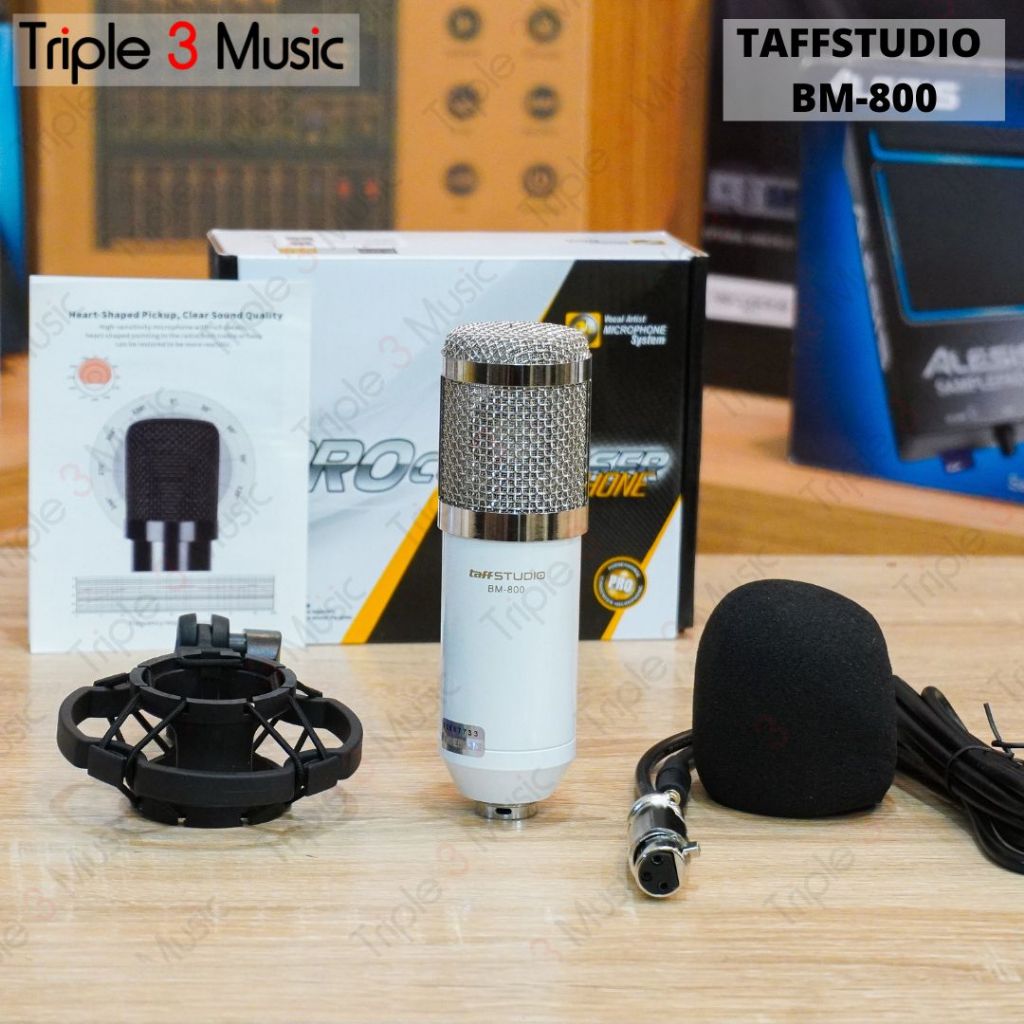 TAFFSTUDIO BM800 Mic Condenser termurah mic smule mic live streaming