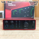 Focusrite Scarlett 4i4 4th Gen USB Audio Interface ORIGINAL RESMI