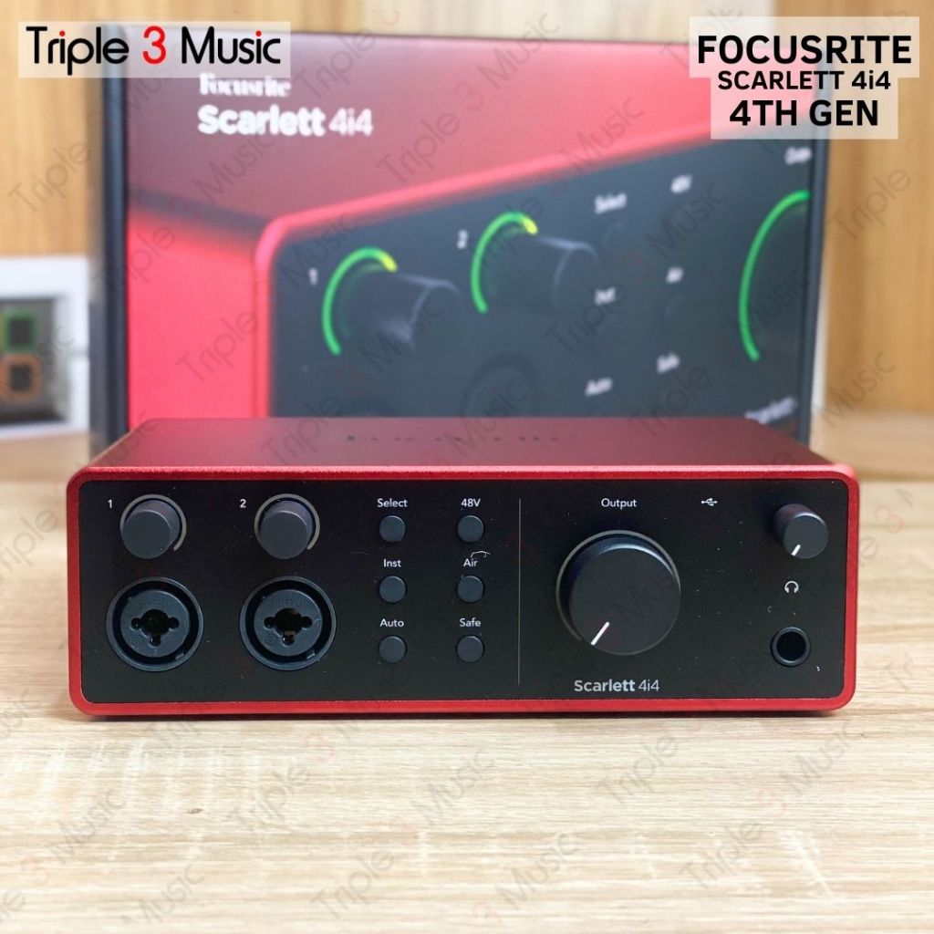 Focusrite Scarlett 4i4 4th Gen USB Audio Interface ORIGINAL RESMI