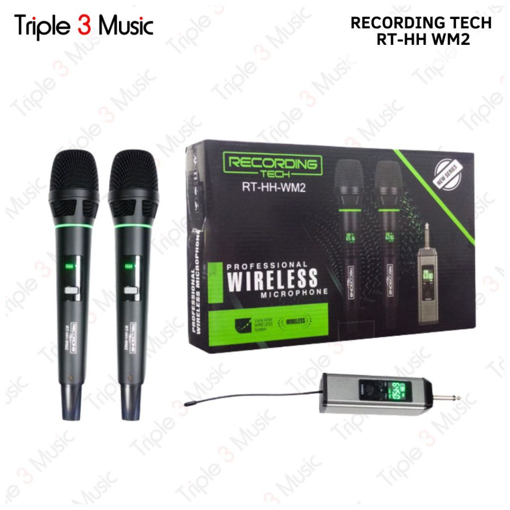 RECORDING TECH RT HH WM2 Wireless Microphone 2 mic ORIGINAL