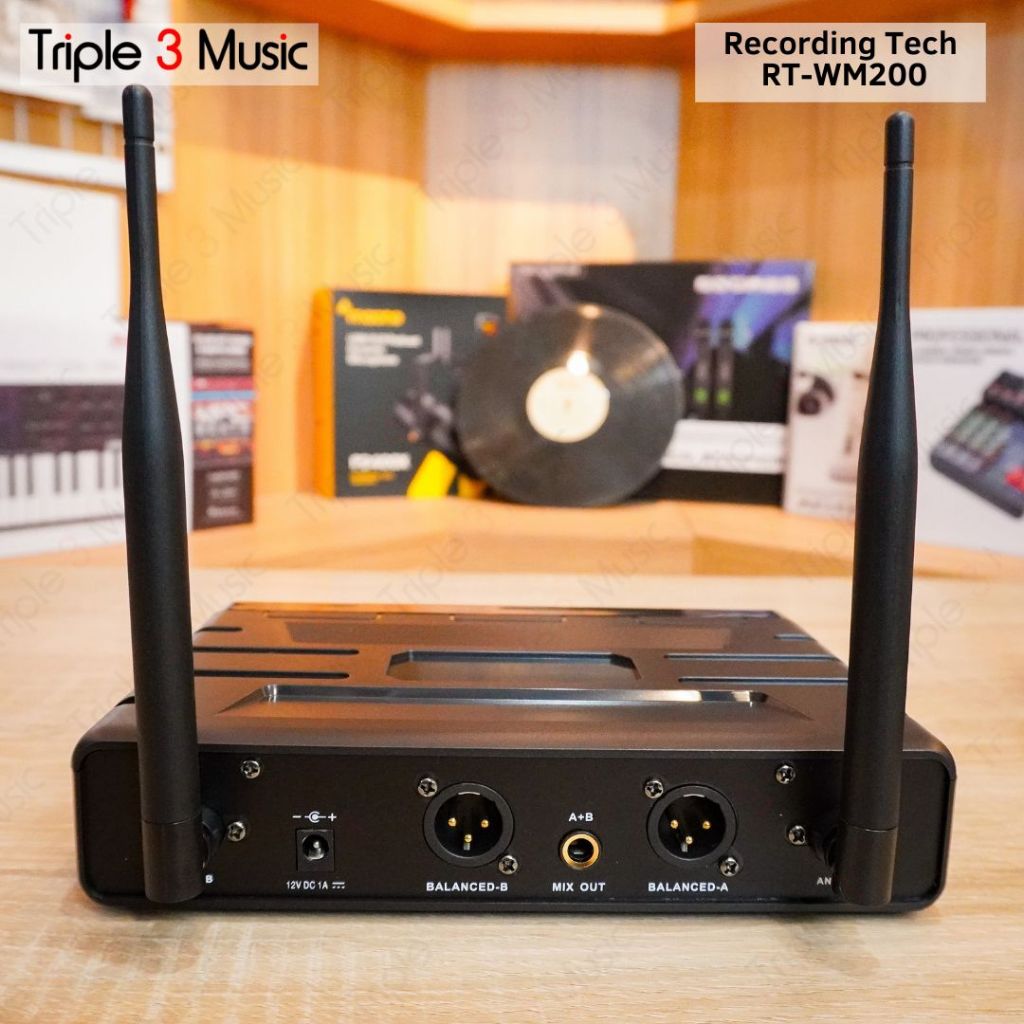 Recording Tech RT-WM200 WM200 WM 200 Mic wireless isi 2 Original