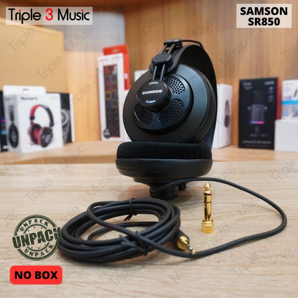 Samson SR850 Semi open Headphone studio Flat NO BOX UNPACKING original