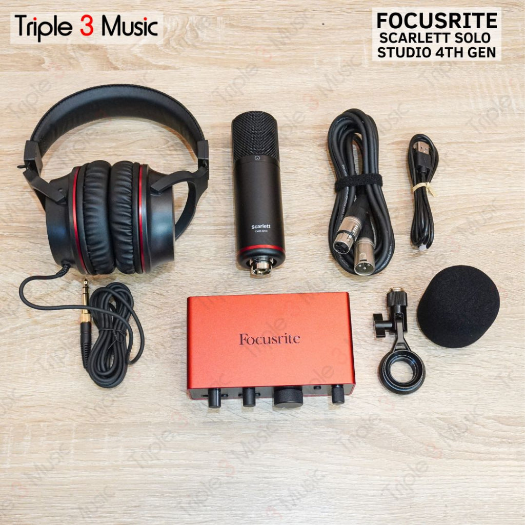 Focusrite Scarlett Solo Studio 4th Gen Paket recording ORIGINAL