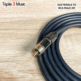 Kabel Audio XLR Female to Rca Male 2 meter OFC L2T2S JAPAN STANDARD