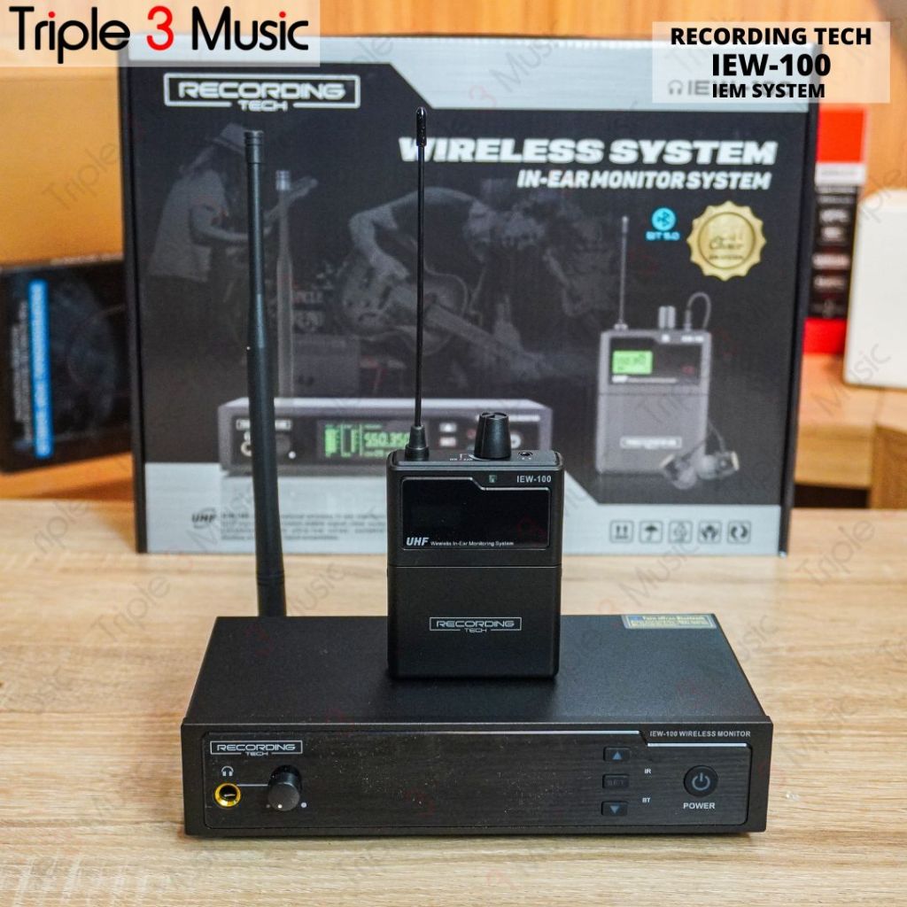 RECORDING TECH IEW-100 IEW100 IEW 100 wireless IEM in ear monitor