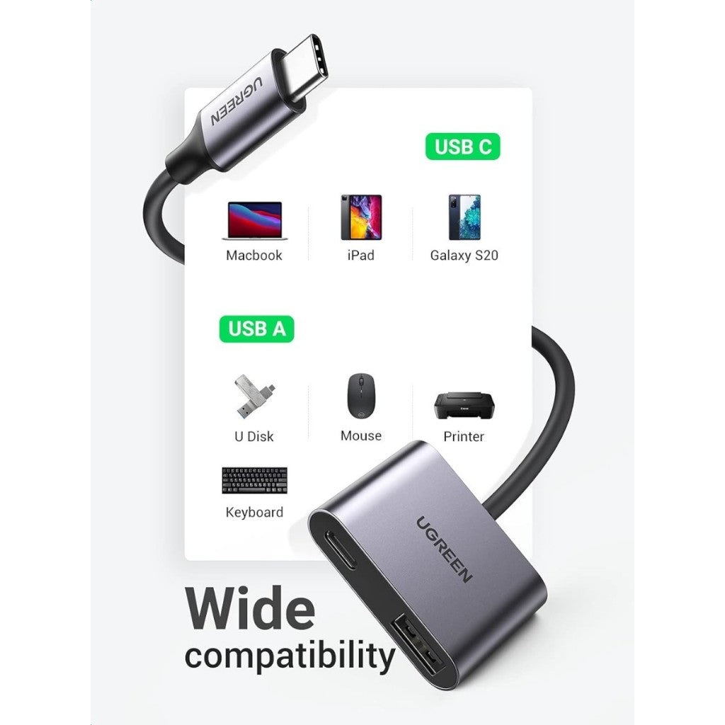 UGREEN 70308 OTG USB C to USB A 3.0 + Usb C CHARGING 60W IP15 FAST
