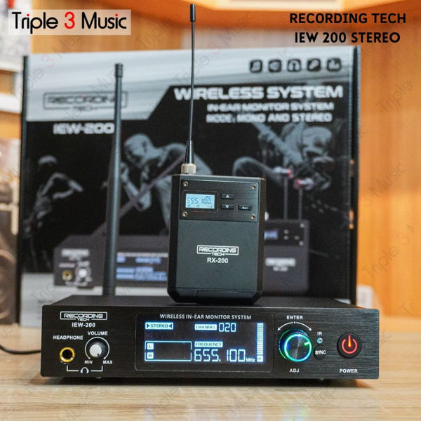 RECORDING TECH IEW200 STEREO IEW 200 ST Wireless IN EAR MONITOR SISTEM