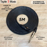 Kabel XLR  Female to Jack TS 6.5 akai OFC JAPAN STANDARD kabel mic dynamic