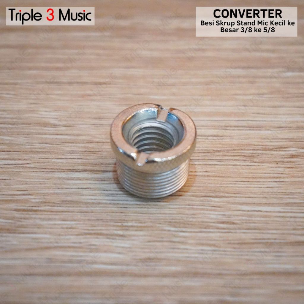 Converter Besi Skrup sekrup Stand Mic Kecil ke Besar 3/8 ke 5/8