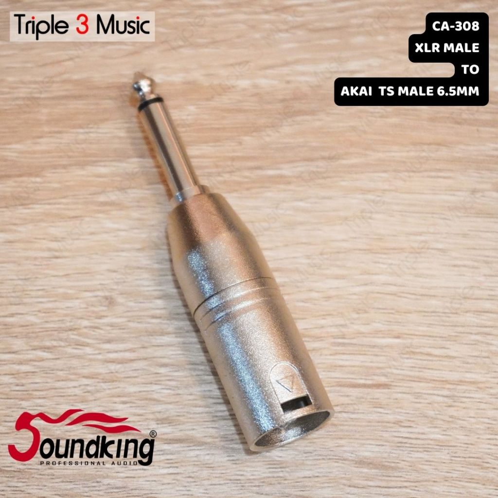 Soundking CA 308 Adapter converter Jack XLR MALE to Akai TS 6.5 Mono