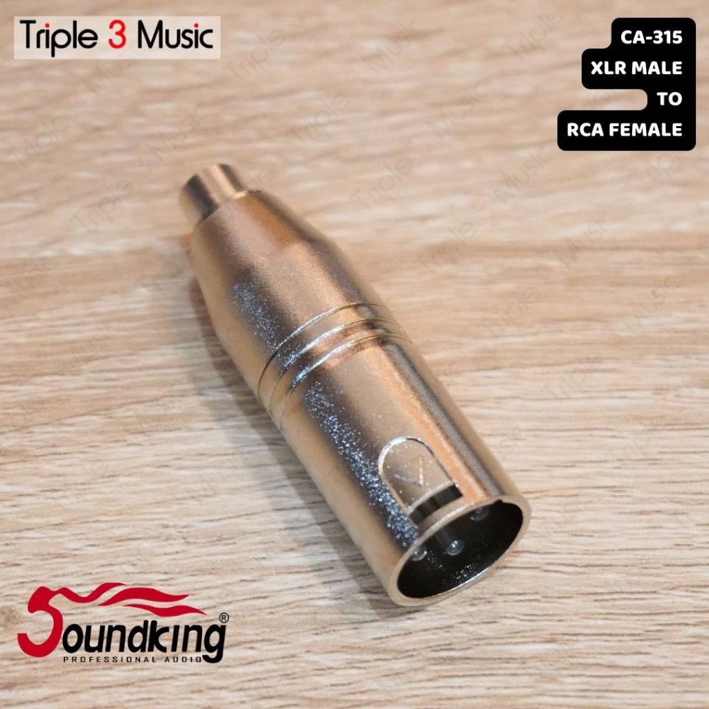 SOUNDKING CA 315 Adapter Converter RCA FEMALE TO XLR MALE CANON