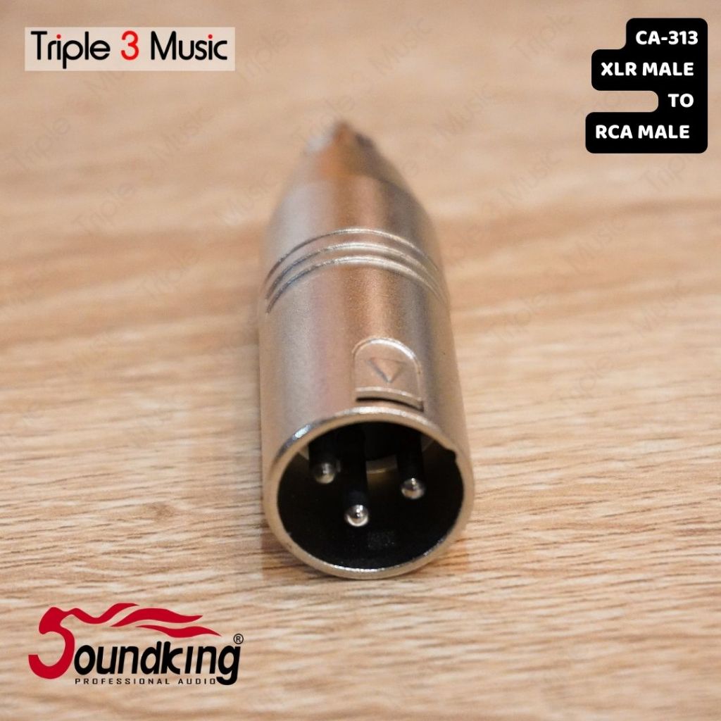 SOUNDKING CA 313 Adapter Converter Konektor XLR MALE TO RCA MALE