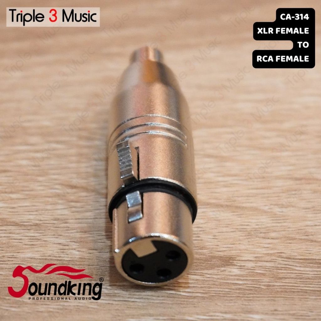 Soundking CA 314 Adapter Converter XLR FEMALE to RCA FEMALE