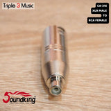 SOUNDKING CA 315 Adapter Converter RCA FEMALE TO XLR MALE CANON