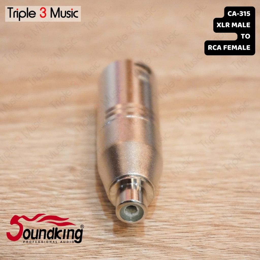 SOUNDKING CA 315 Adapter Converter RCA FEMALE TO XLR MALE CANON