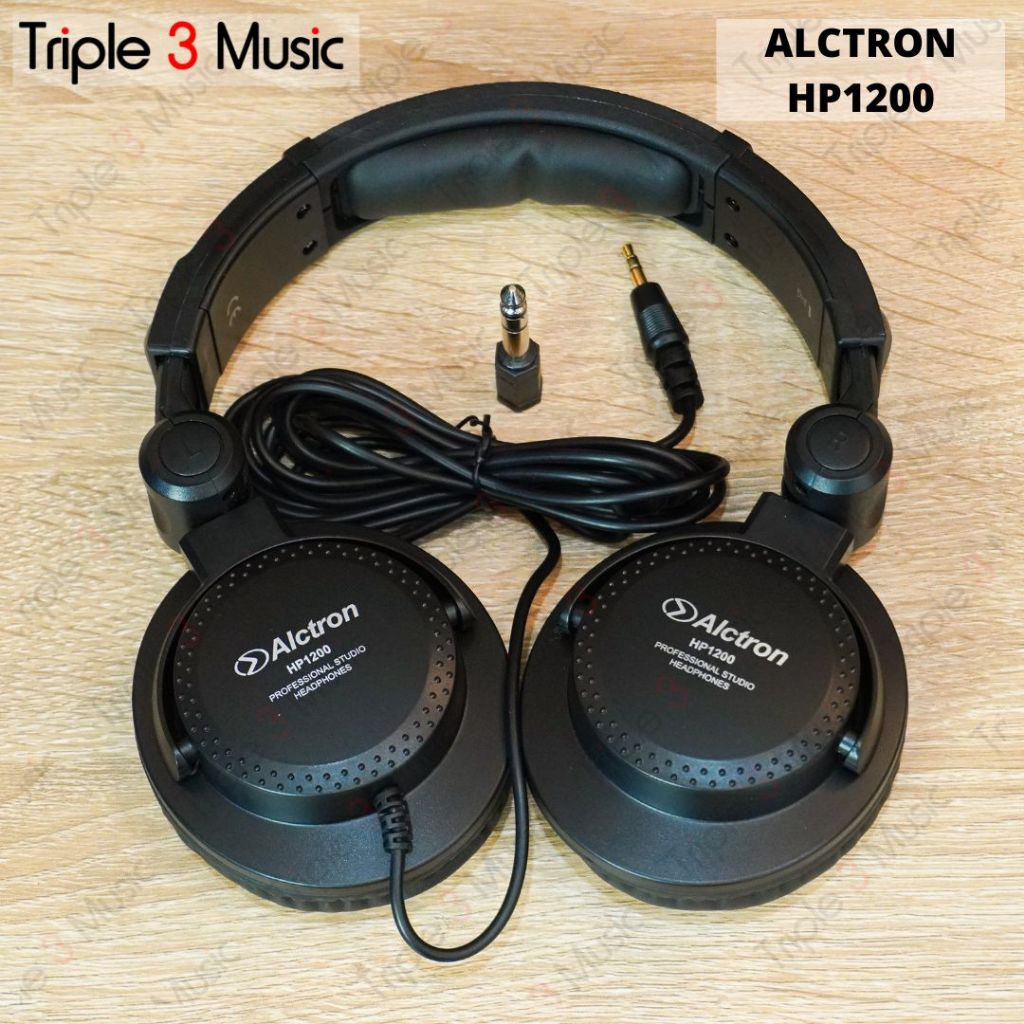 ALCTRON HP1200 HP 1200 Closed monitoring headphone DJ FLAT