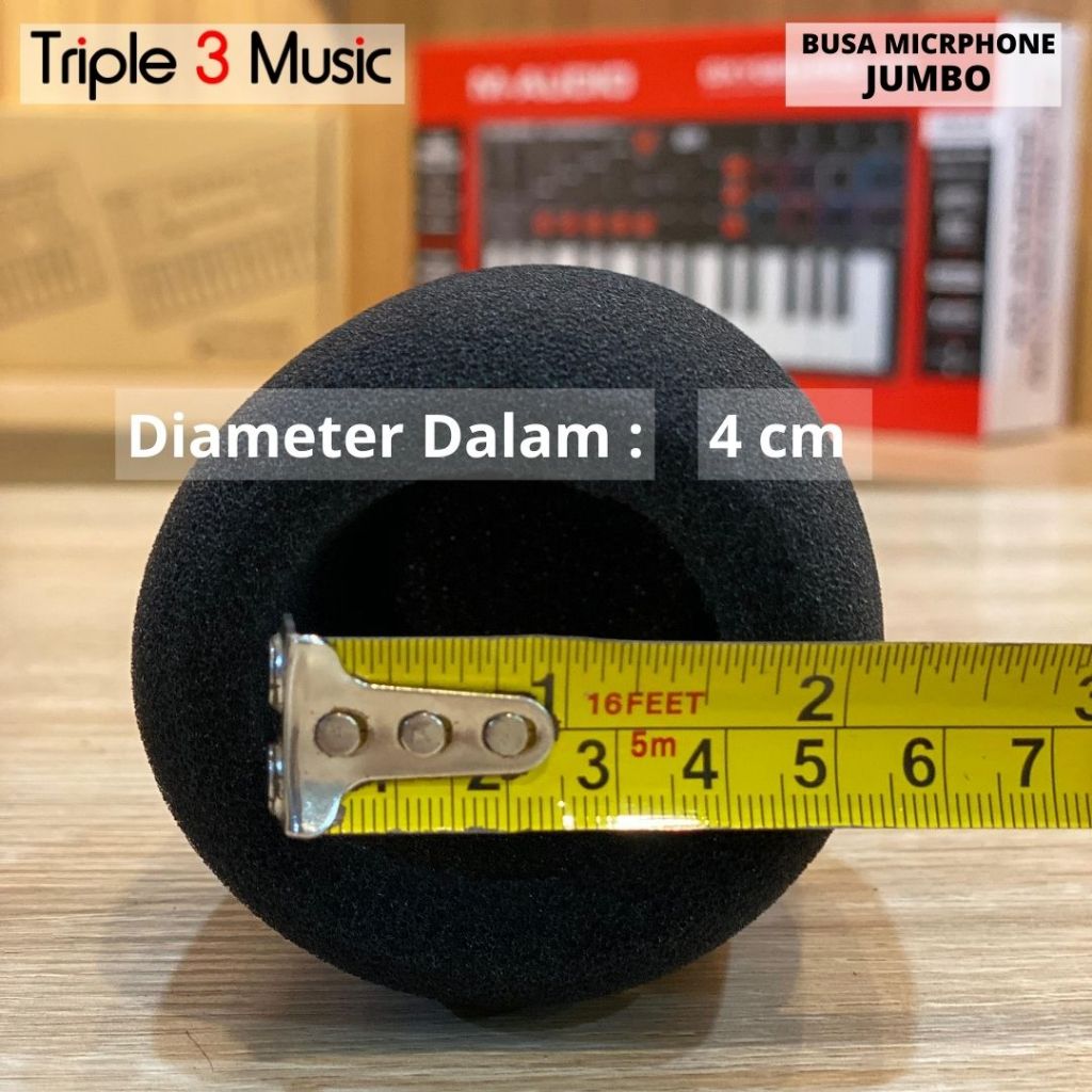 Busa Mic BESAR JUMBO spon Foam Mic Condenser besar mikrofon
