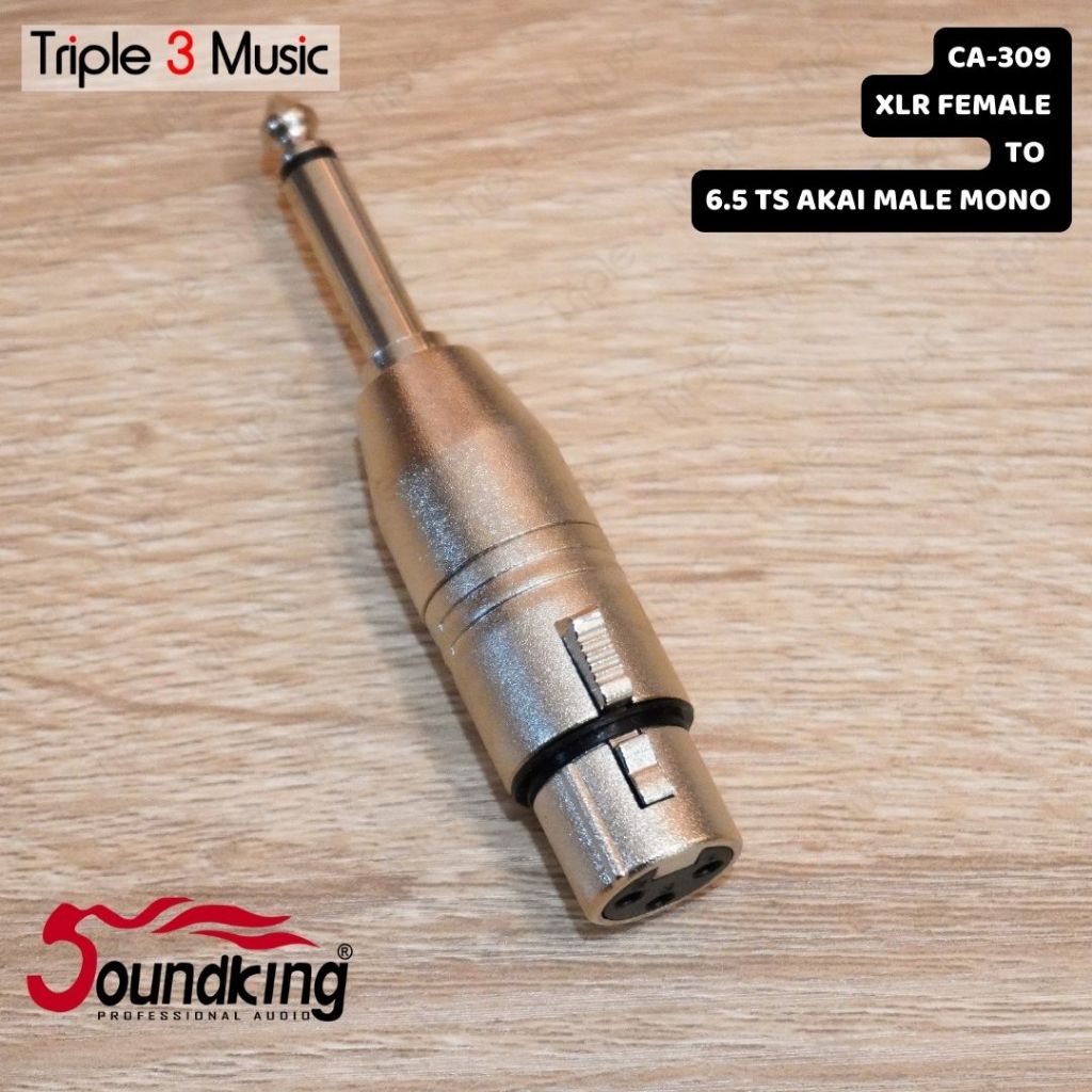 Soundking CA 309 Adapter Converter XLR FEMALE Canon To TS AKAI 6.5mm