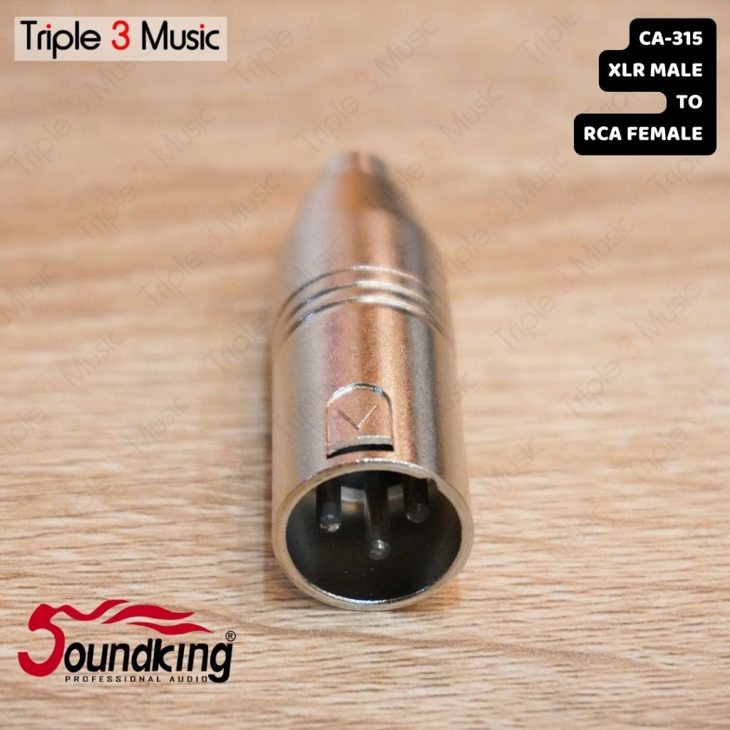 SOUNDKING CA 315 Adapter Converter RCA FEMALE TO XLR MALE CANON