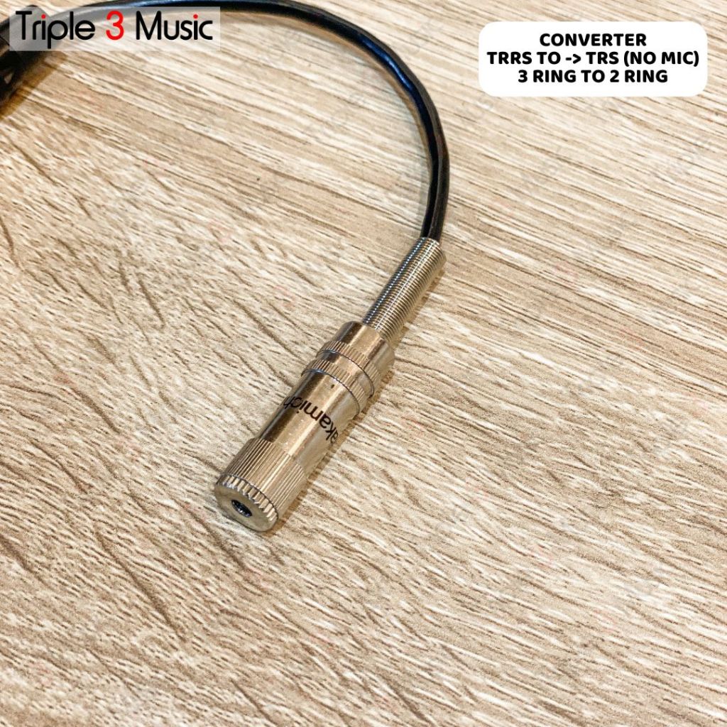 Kabel Converter TRRS Female 3.5mm to TRS male 3.5mm 18cm OFC JAPAN STANDARD