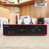 Focusrite Scarlett 2i2 4th Gen USB Audio Interface ORIGINAL RESMI