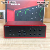 Focusrite Scarlett 4i4 4th Gen USB Audio Interface ORIGINAL RESMI