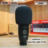 Busa Mic BESAR JUMBO spon Foam Mic Condenser besar mikrofon