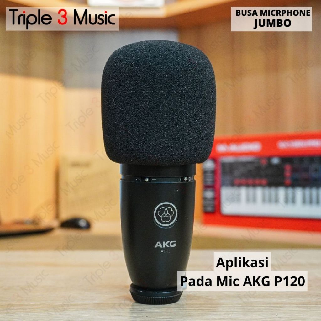 Busa Mic BESAR JUMBO spon Foam Mic Condenser besar mikrofon