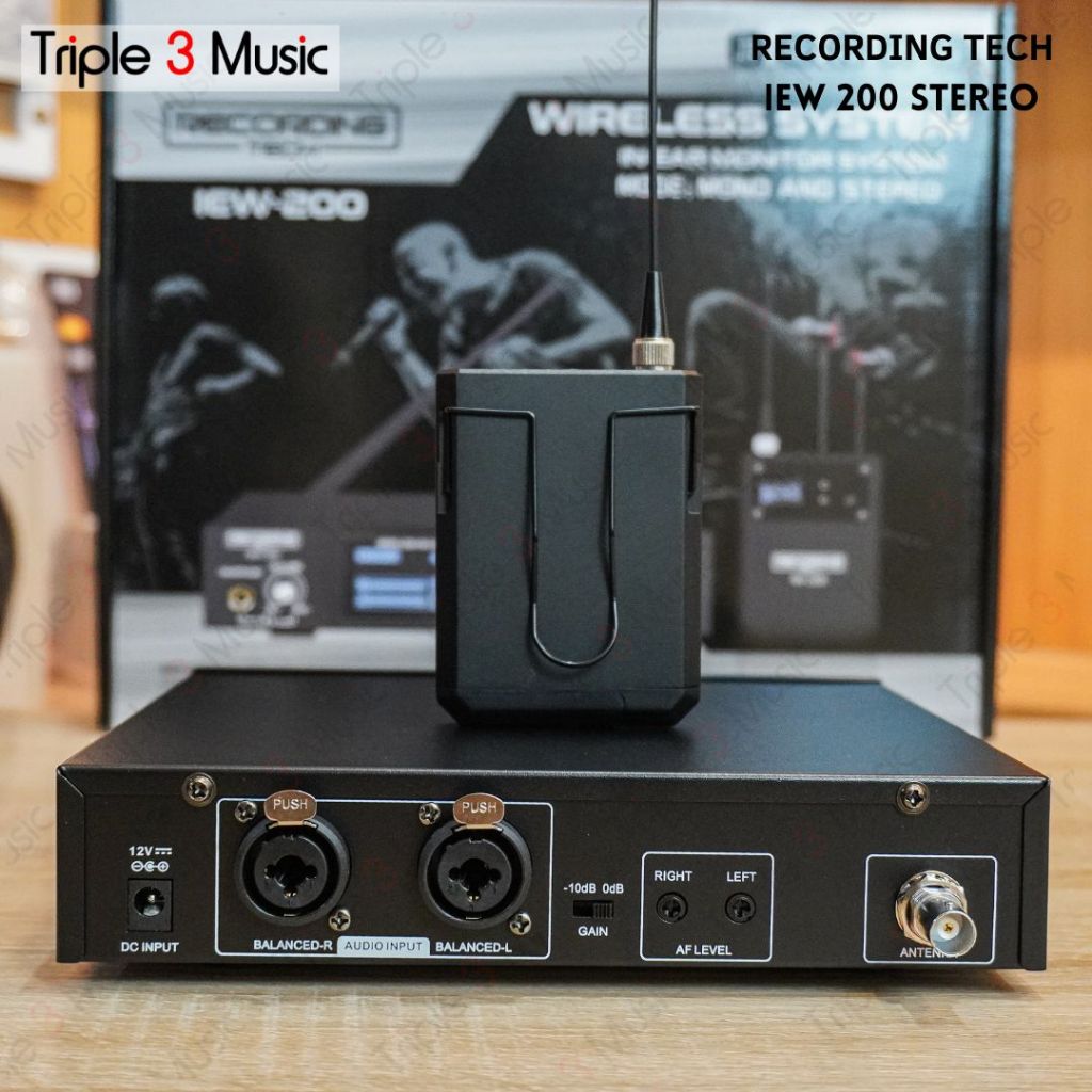RECORDING TECH IEW200 STEREO IEW 200 ST Wireless IN EAR MONITOR SISTEM