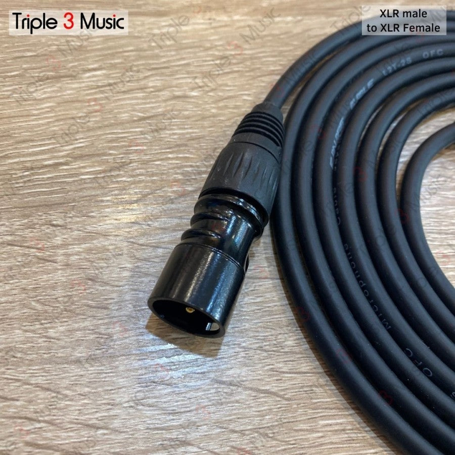 Kabel Mic microphone mikrofon XLR TO XLR 3m OFC JAPAN STANDARD