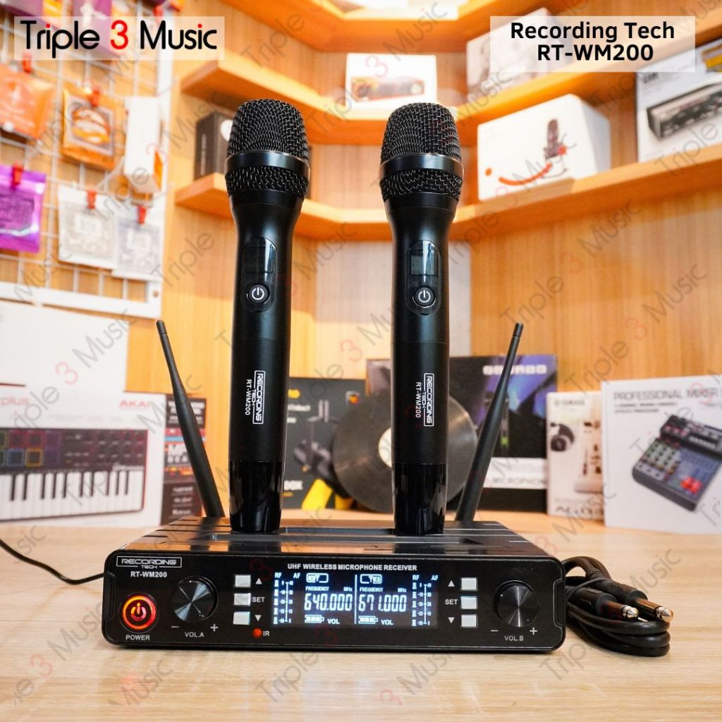 Recording Tech RT-WM200 WM200 WM 200 Mic wireless isi 2 Original