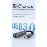 MCDODO CA-2830 CA2830 Adapter OTG sambil charger USB Type C to USB C + USB 3.0 5Gbps Charging PD 60W