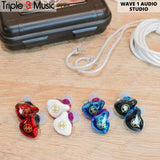 WAVE 1 AUDIO WAVE 1 STUDIO FLAT IEM IN EAR MONITOR PANGGUNG Multi warna single dynamic driver