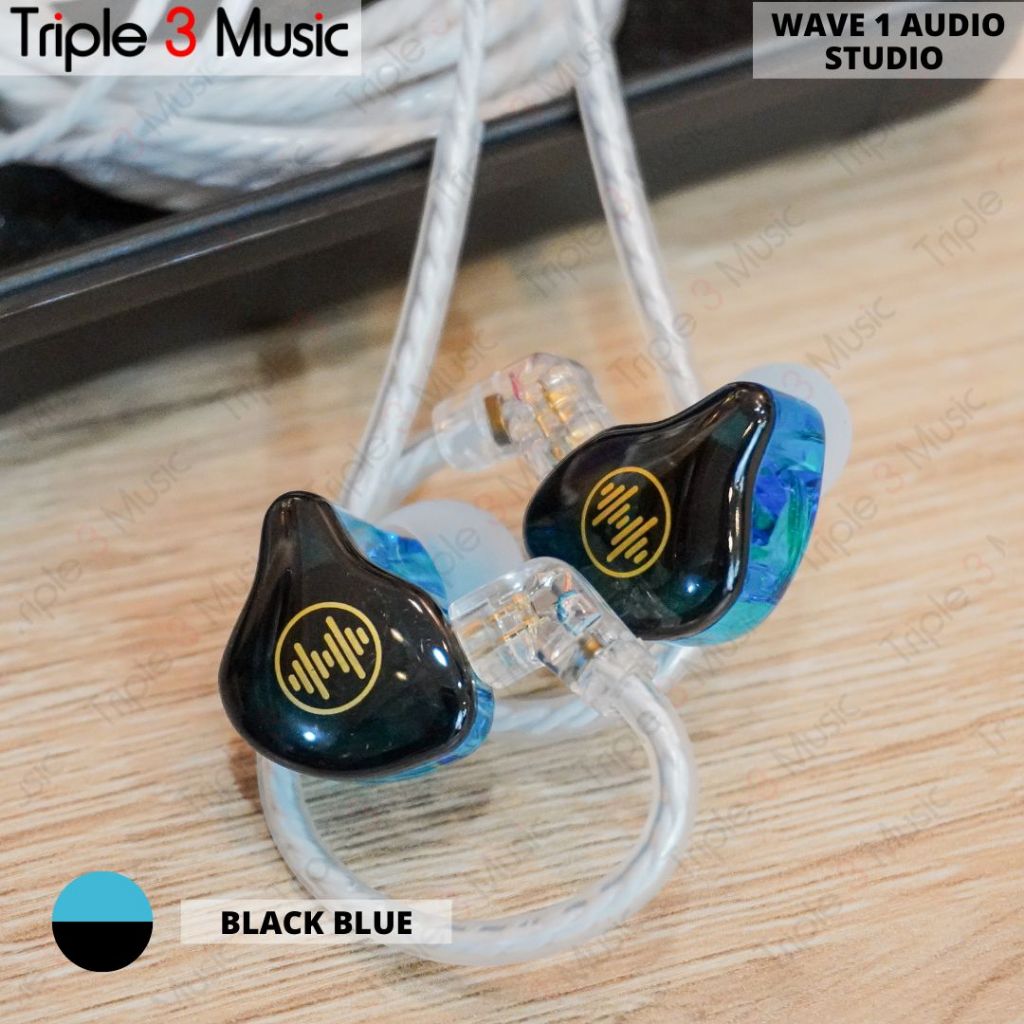 WAVE 1 AUDIO WAVE 1 STUDIO FLAT IEM IN EAR MONITOR PANGGUNG Multi warna single dynamic driver