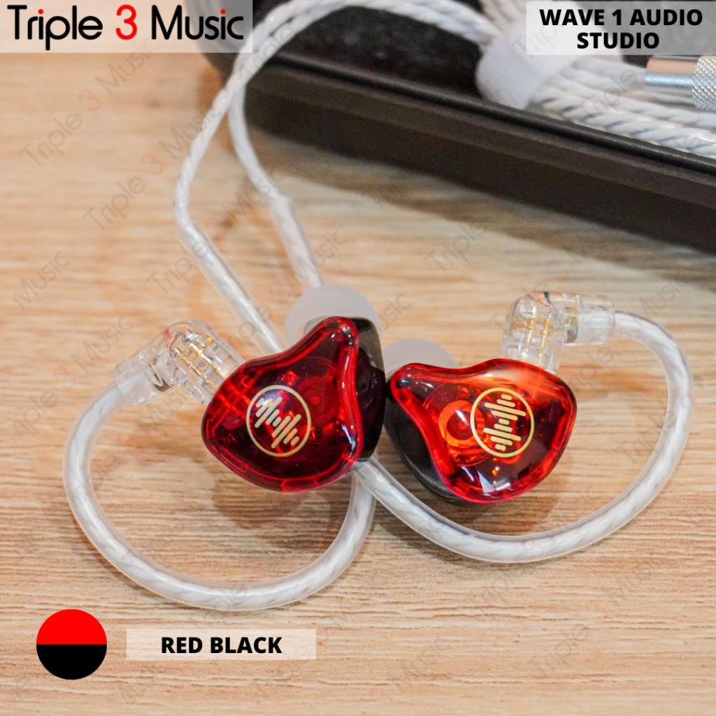 WAVE 1 AUDIO WAVE 1 STUDIO FLAT IEM IN EAR MONITOR PANGGUNG Multi warna single dynamic driver