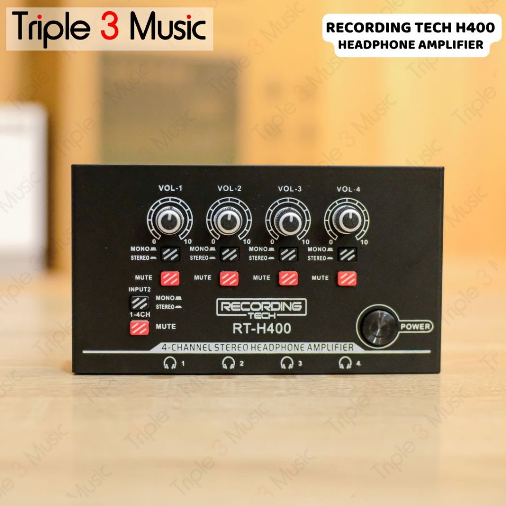 RECORDING TECH H400 Amply headphone 4 channel