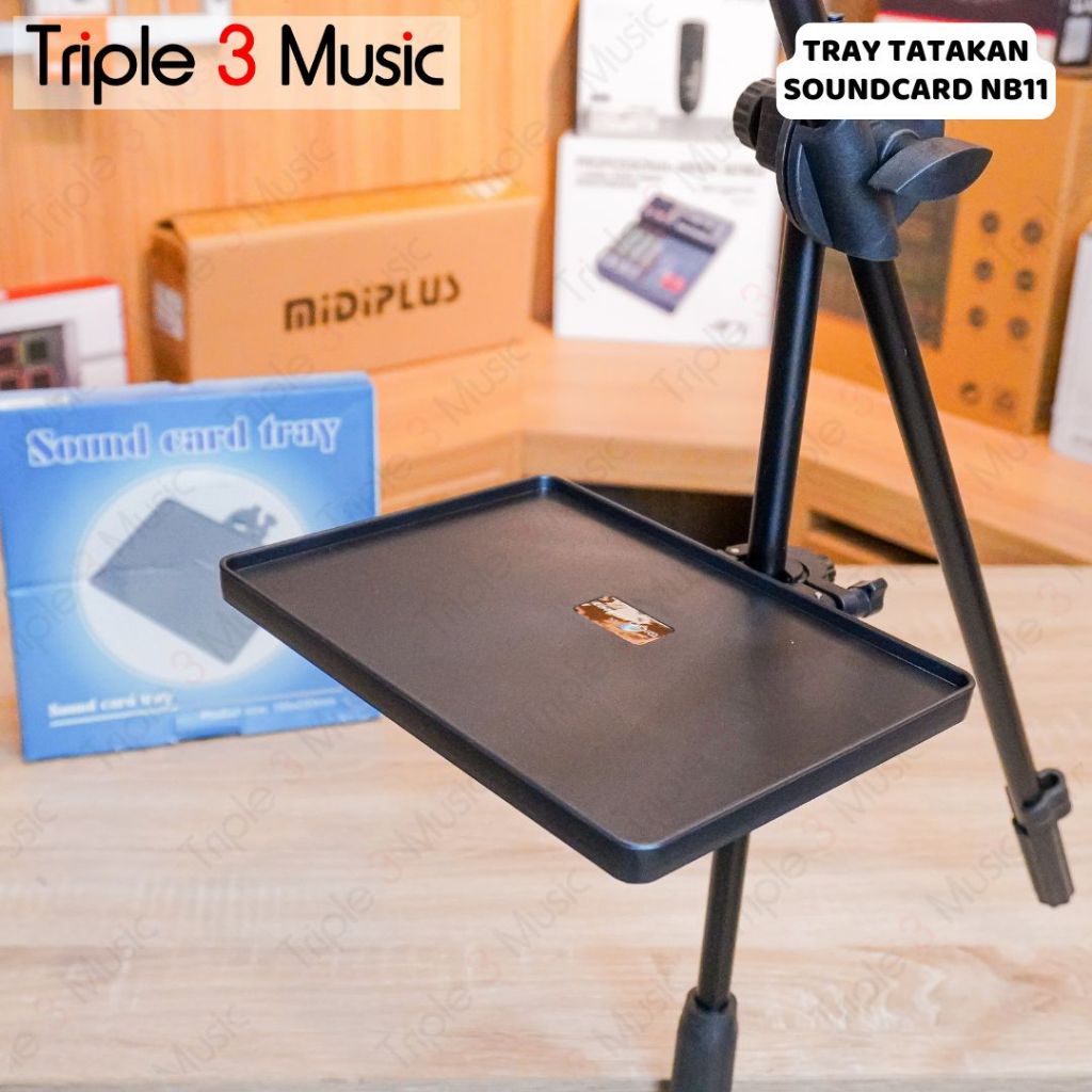 Stand Tripod Audio interface Soundcard untuk Live Streaming berdiri bkt karaoke