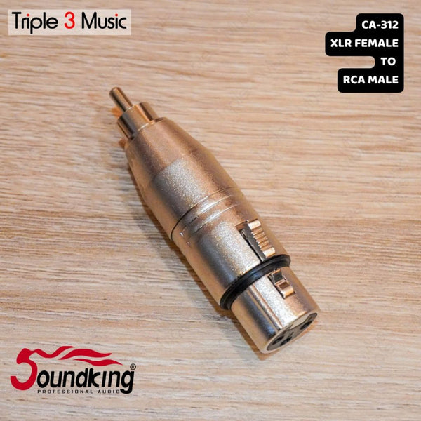 Soundking CA312 CA 312 Adapter Converter Xlr Female To RCA Male